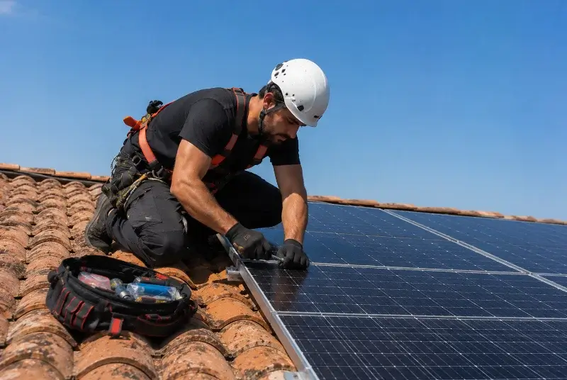 Maintenance et monitoring de panneaux solaires à Landiras