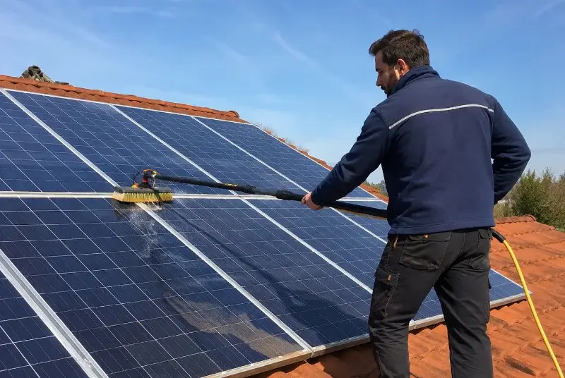 Nettoyage et entretien de panneaux solaires à Landiras